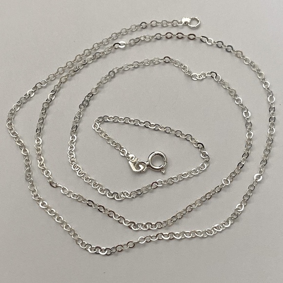 Unisex 925 silver chain necklace 20 inches